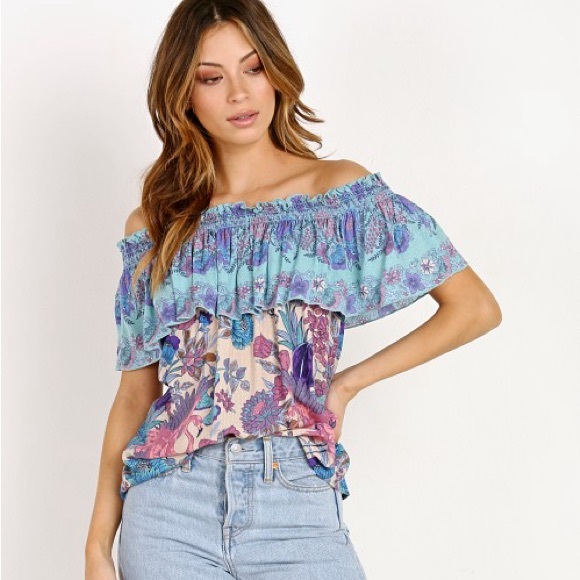 Spell Siren Song Off The Shoulder Top Size Small - Picture 8 of 11